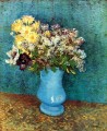Vase mit Flieder Margerites und Anemonen Vincent van Gogh